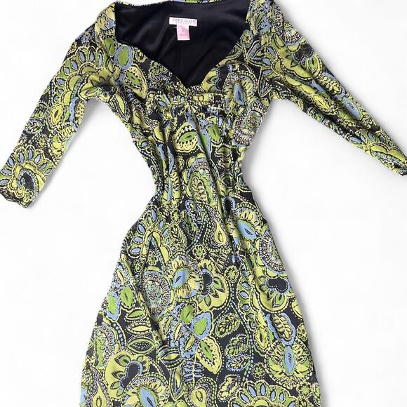 Sigrid olsen dress green and - Picture 1 of 6